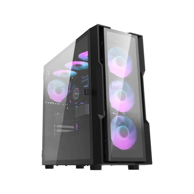 darkFlash DK431 PC Case ATX Mid Tower Case High Cooling Performance High Compatibility Gaming Case with USB 3.0 Interface Full Mesh Black 