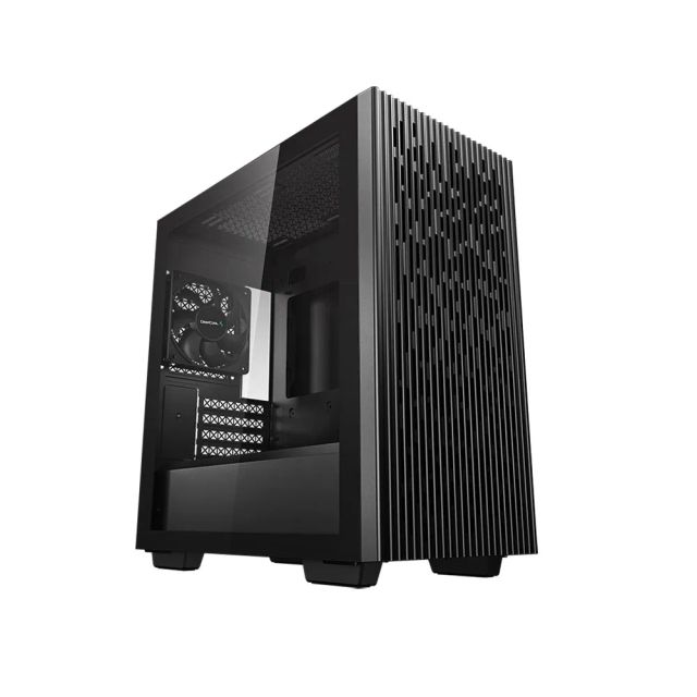DeepCool MATREXX 40 Mini-ITX/Micro-ATX Case, Mesh Top and Front, Tempered Glass Side Panel - Black