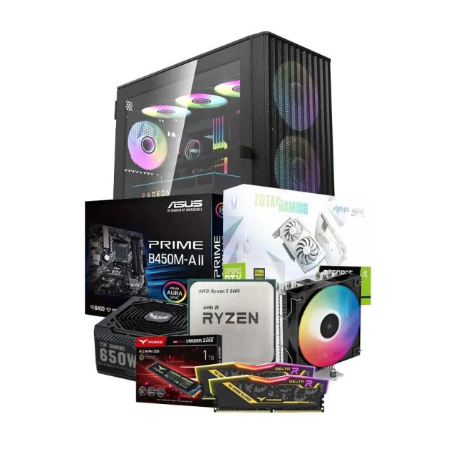Low-End Gaming PC Build Offer NO.15 (AMD Ryzen 5 5600, 16GB RAM 3200MHz, RTX 3060 12GB, 1TB NVMe SSD)