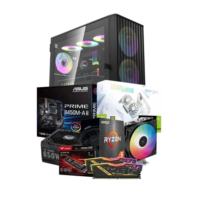 Low-End Gaming PC Build Offer NO.16 (AMD Ryzen 5 5600X, 16GB RAM 3200MHz, RTX 3060 12GB, 1TB NVMe SSD)