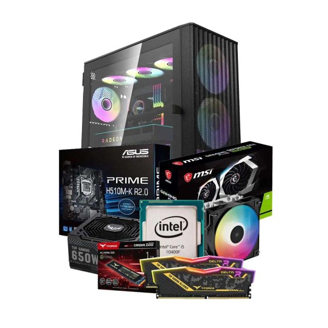 Low-End Gaming PC Build Offer NO.18 (Intel Core i5-10400F, 16GB RAM 3200MHz, GTX 1660 SUPER 6GB, 1TB NVMe SSD)