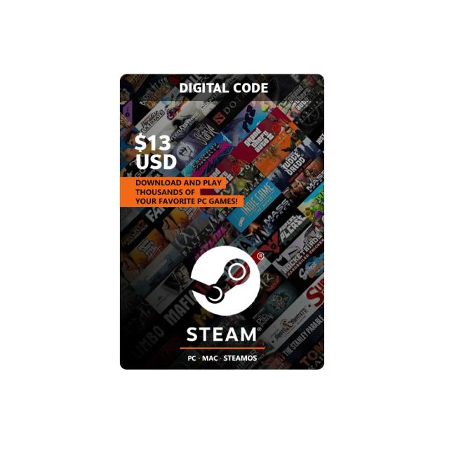 Steam Gift Card - $13 - Digital Code