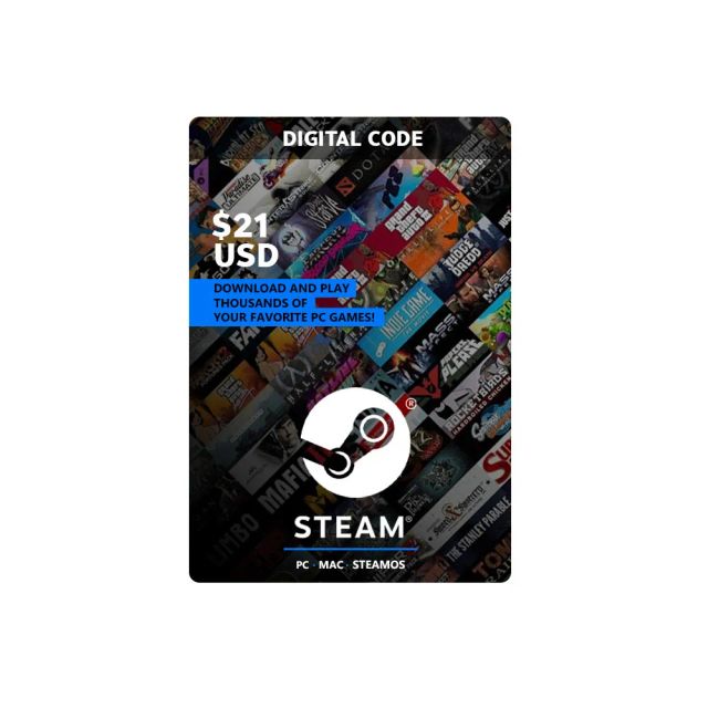 Steam Gift Card - 21 - Digital Code