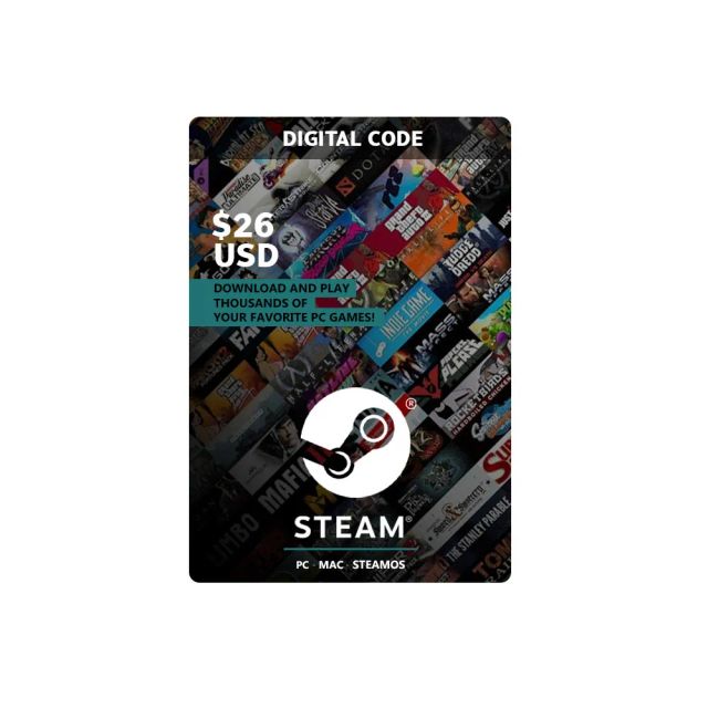 Steam Gift Card - 26 - Digital Code