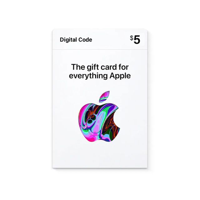 Apple Gift Card $5 - App Store, iTunes, iPhone, iPad, AirPods, MacBook, accessories and more