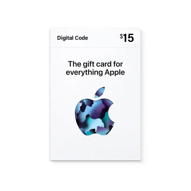 Apple Gift Card $15 - App Store, iTunes, iPhone, iPad, AirPods, MacBook, accessories and more