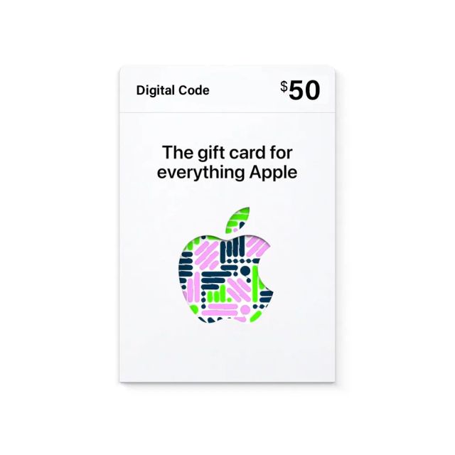 Apple Gift Card $50 - App Store, iTunes, iPhone, iPad, AirPods, MacBook, accessories and more