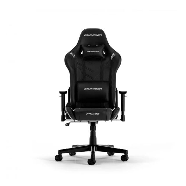 DXRacer Series Gaming Chair, GC-P132-N-F2-158, PVC Leather 185cm Gaming Chair - Black