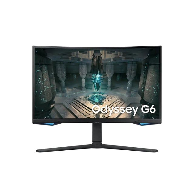 Samsung Odyssey G6 S27BG650EM 27" Curved Smart Gaming Monitor with Speakers - 2K QHD 2560x1440, 240Hz, 1ms, VA Panel, Speakers, HDMI 2.1, Full Smart Platform, Freesync Premium Pro, Height Adjust