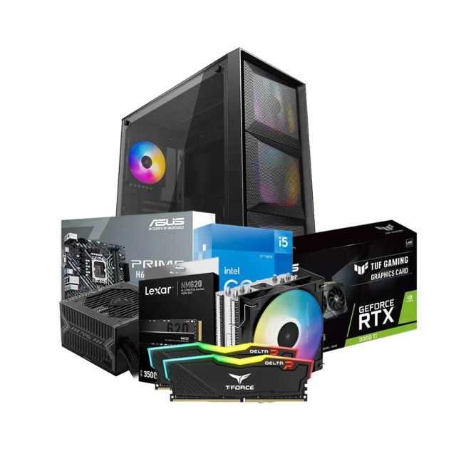 Low-End Gaming PC Build Offer NO.132 (Intel Core i5-12600KF, 16GB DDR4 3200MHz, RTX 3060 Ti 8GB, 512GB SSD NVMe)