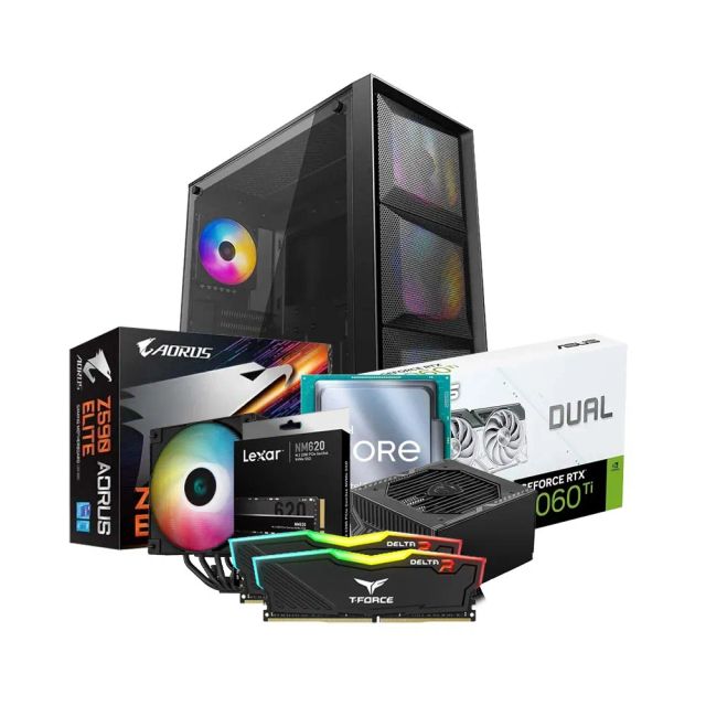 Low-End Gaming PC Build Offer NO.140 (Intel Core i9-11900K, 16GB DDR4 3200MHz, RTX 4060 Ti 8GB, 512GB SSD NVMe)
