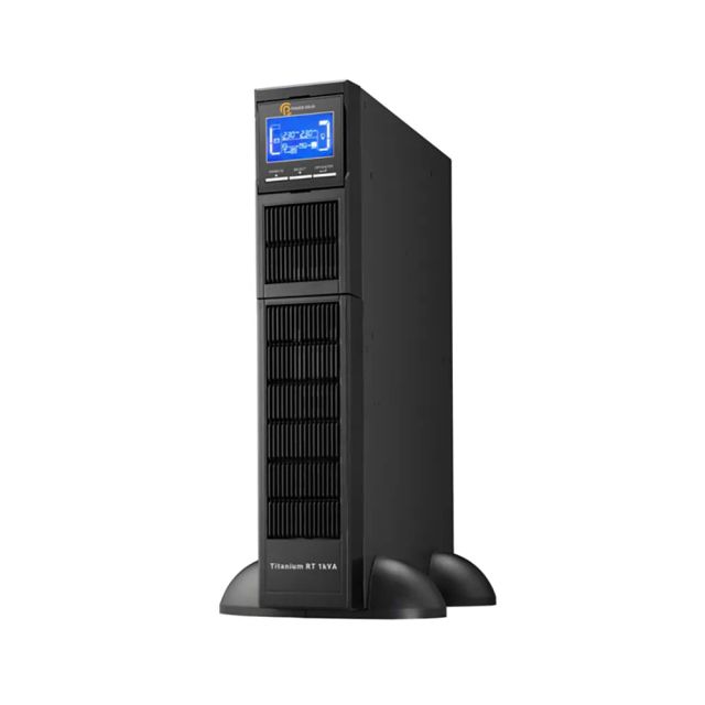 Power Solid RM Online UPS 1KVA, Wide input voltage range, ECO mode for energy saving, LCD Display