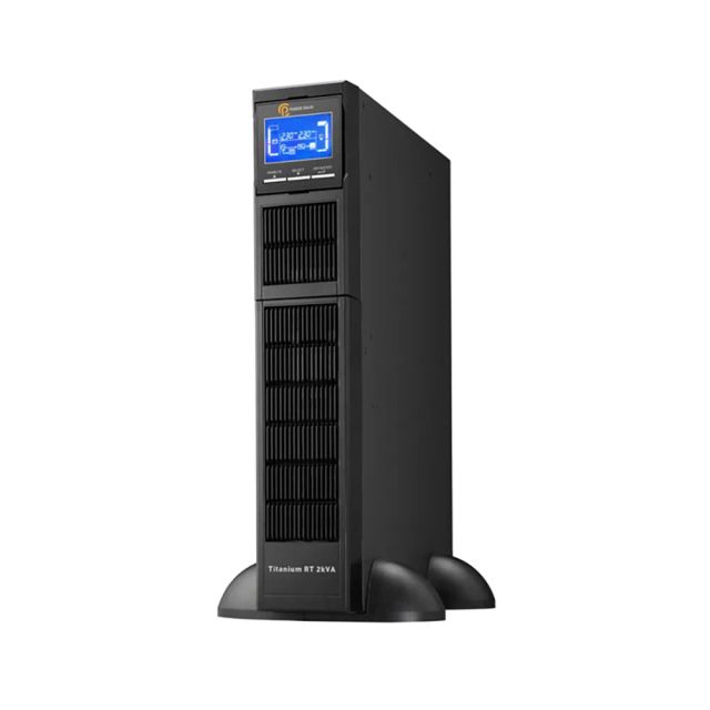 Power Solid RM Online UPS 2KVA, Wide input voltage range, ECO mode for energy saving, LCD Display