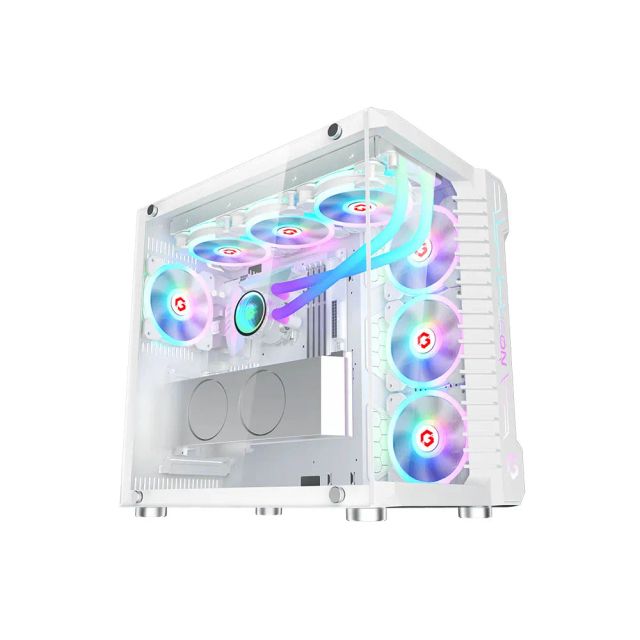 GAMEON Emperor Arctic III Series Mid Tower Gaming Case - White