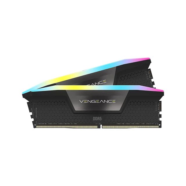 Corsair VENGEANCE RGB DDR5 RAM 64GB (2x32GB) 6000MHz Intel XMP iCUE Compatible Computer Memory - Black