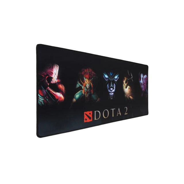 Gaming Mouse Pad, 70X30cm Large Computer Mouse Mat with Dota 2 Art, for Desktop, Non-slip Rubber Base Water Resistant Stitched Edge