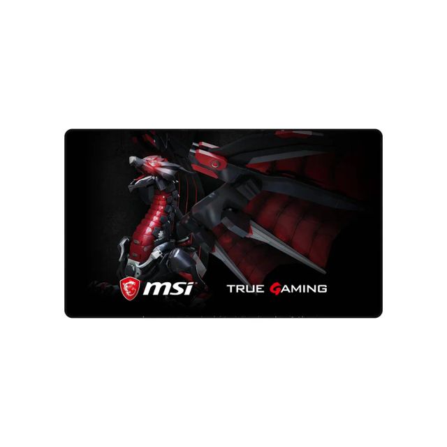 MSI Gaming Chair & Floor Mat, Large Gaming Floor Mat, Chairmat, Floor Protector, Desk Mat Only for Hard Surfaces, Game Room Mat, Non-Slip, Durable Stitched Edges, Scratch & Water-Resistant - 160cm X 90cm