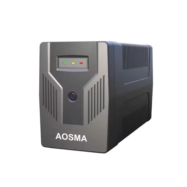 AOSMA GP1500 Uninterrupted Power Supply Manufacturer Plastic Shell, Offline UPS 1500VA, 900W with 12V 9AH Battery