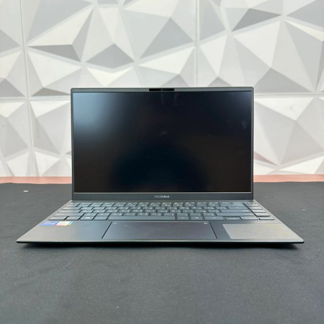 ASUS ZenBook 14 Ultra-Slim Laptop 14” Full HD NanoEdge Display, Intel Core i7-1165G7, 16GB RAM, 512GB PCIe SSD, NumberPad, Thunderbolt 4, Windows 10 Home, AI noise-cancellation, Pine Grey, UX425E - USED
