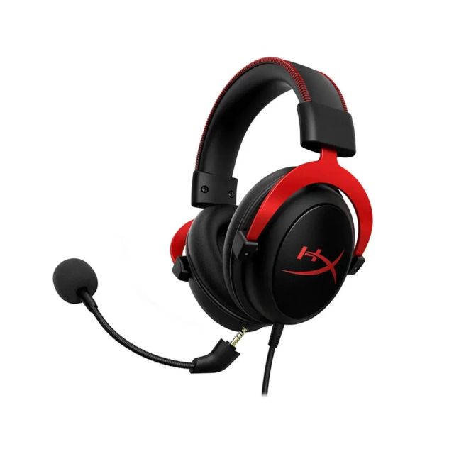 HyperX Cloud II – Gaming Headset, 7.1 Surround Sound, Analog, Closed, Multi-Platform, Wired, Available in Black & Red Sides - OPEN BOX