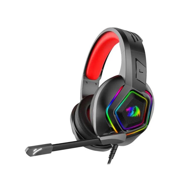 REDRAGON Medea H280 RGB Gaming Headset, 3.5mm Surround Sound Computer Earphone Headphones Microphone for PS4 Switch Xbox One