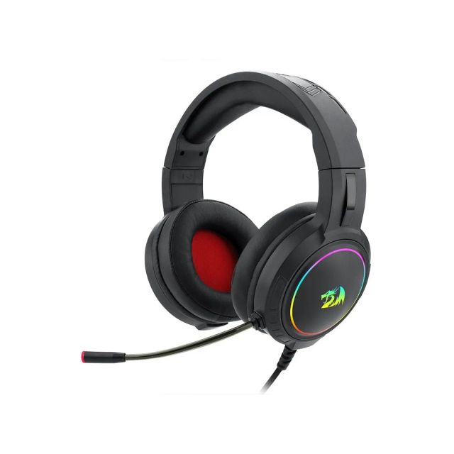 Redragon H270 Mento RGB Wired Gaming Headset With Mic Support Xbox, Nintendo, Ps4, Ps5, PCs, Laptops - Black