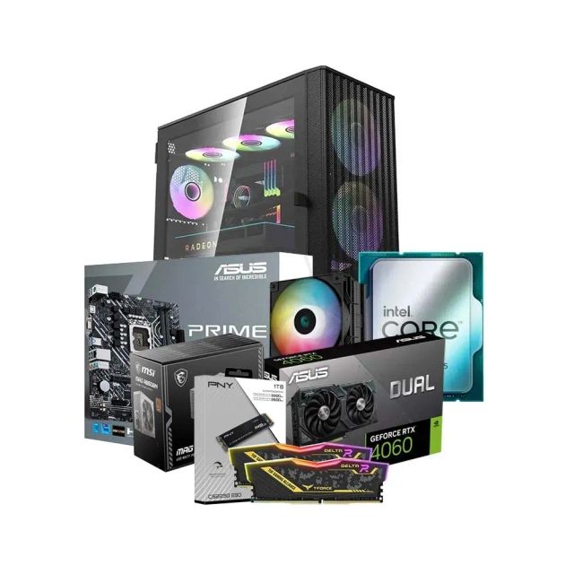Low-End Gaming PC Build Offer NO.4 (Intel Core i5-12400F, 16GB DDR4 3200MHz, RTX 4060 8GB, 1TB SSD NVMe)