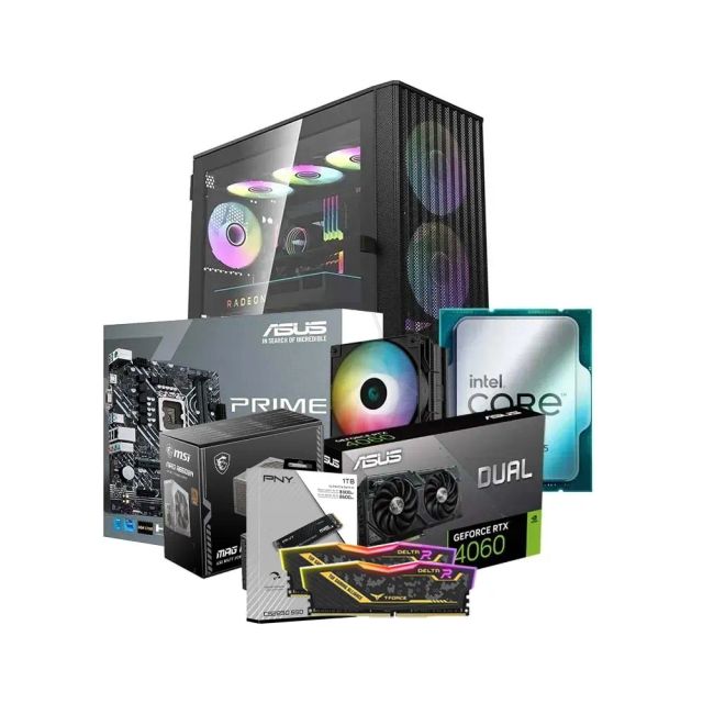Low-End Gaming PC Build Offer NO.72 (Intel Core i5-12400F, 32GB DDR4 3200MHz, RTX 4060 8GB, 1TB SSD NVMe)