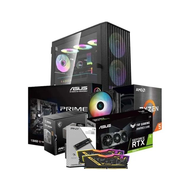 Low-End Gaming PC Build Offer NO.74 (AMD Ryzen 5 5600X, 32GB DDR4 3200MHz, RTX 3060Ti 8GB, 1TB SSD NVMe)
