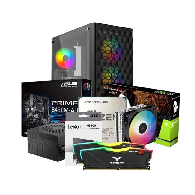 Low-End Gaming PC Build Offer NO.193 (AMD Ryzen 5 3600, 16GB RAM 3200MHz, GTX 1650TI 4GB, 512GB NVMe SSD)