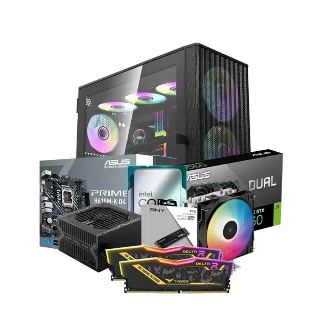 Low-End Gaming PC Build Offer NO.50 (Intel Core i5-12400F, 16GB DDR4 3200MHz, NVIDIA RTX 4060 8GB, 1TB SSD NVMe)