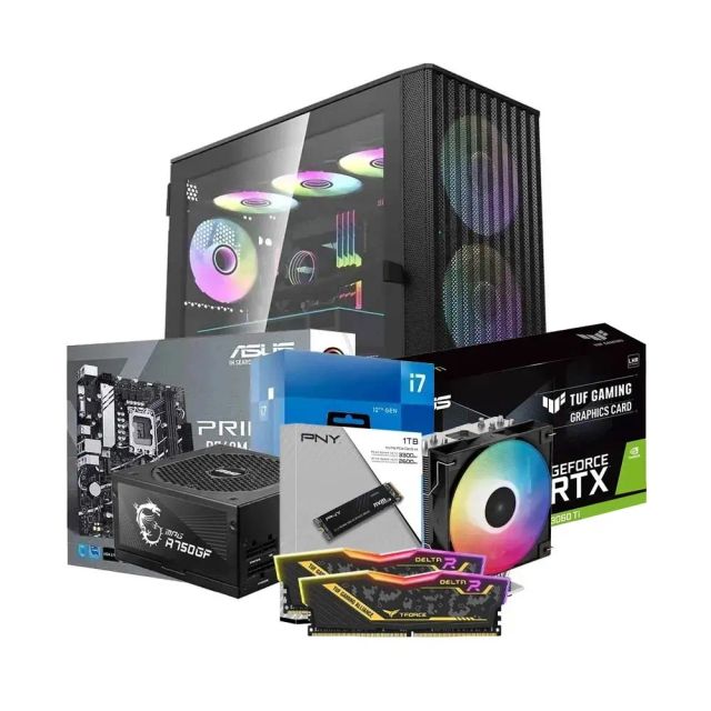 Low-End Gaming PC Build Offer NO.57 (Intel Core i7-12700KF, 16GB DDR4 3200MHz, NVIDIA RTX 3060 Ti 8GB, 1TB SSD NVMe)