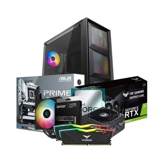 Low-End Gaming PC Build Offer NO.150 (Intel Core i7-12700KF, 16GB DDR4 3200MHz, RTX 3060 Ti 8GB, 512GB SSD NVMe)