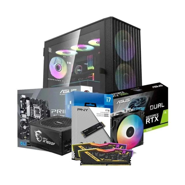 Low-End Gaming PC Build Offer NO.95 (Intel Core i7-12700KF, 32GB DDR4 3200MHz, NVIDIA RTX 3060 12GB, 1TB SSD NVMe)