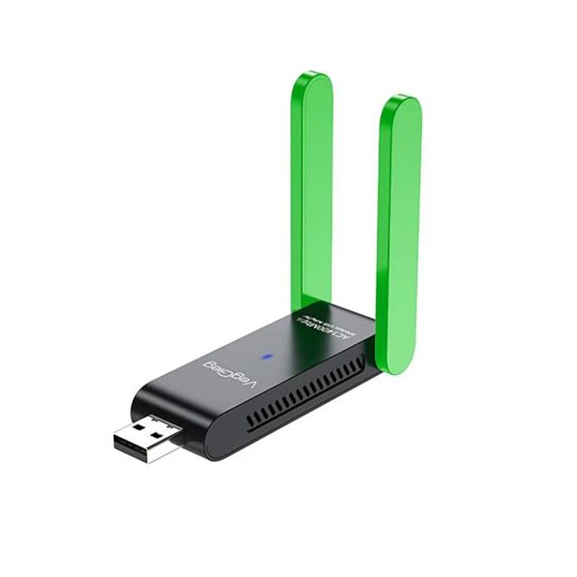 VegGieg V-K1400 WiFi Adapter 5G&2.4G WiFi Card Dongle for Desktop Laptop Wifi Antenna USB 3.0 Ethernet Network Card