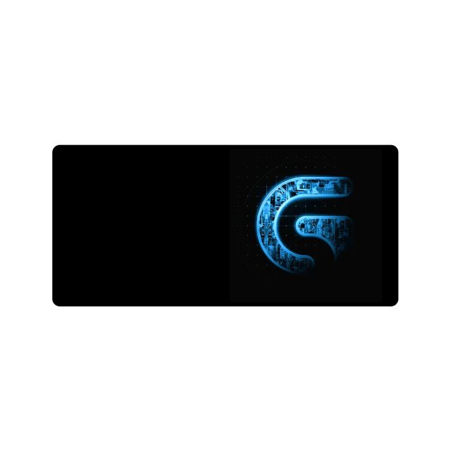 Gaming Mouse Pad, 90X40cm Large Computer Mouse Mat with Logitech Logo, for Desktop, Non-slip Rubber Base Water Resistant Stitched Edge